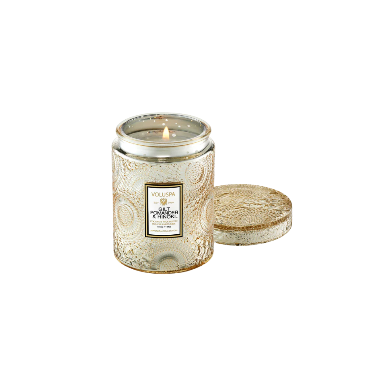 Vela Voluspa Gilt Pomander & Hinoki - 50H - Imagem 2