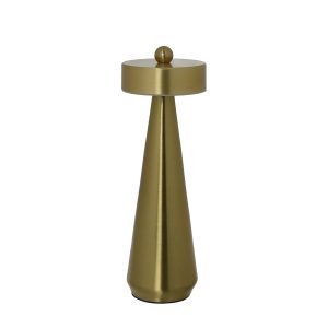 Luminária de Mesa com Led em Metal Dourado