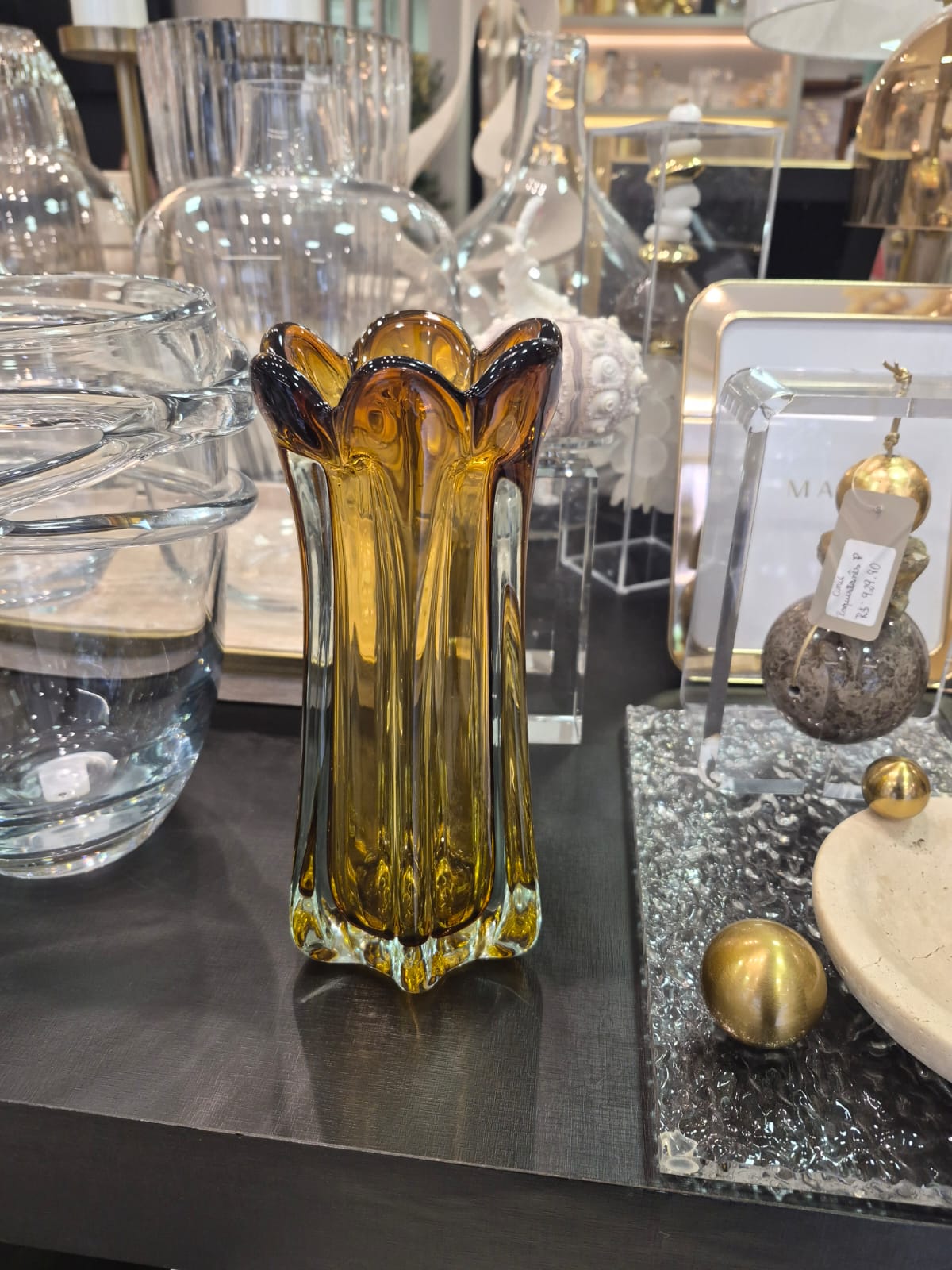 Vaso Decorativo Âmbar Paglio P - Imagem 4