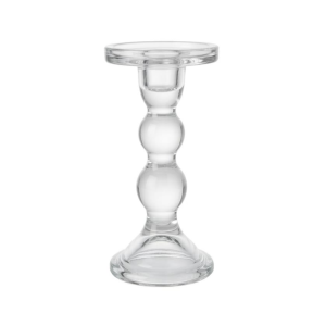 Castiçal de Vidro Transparente – M