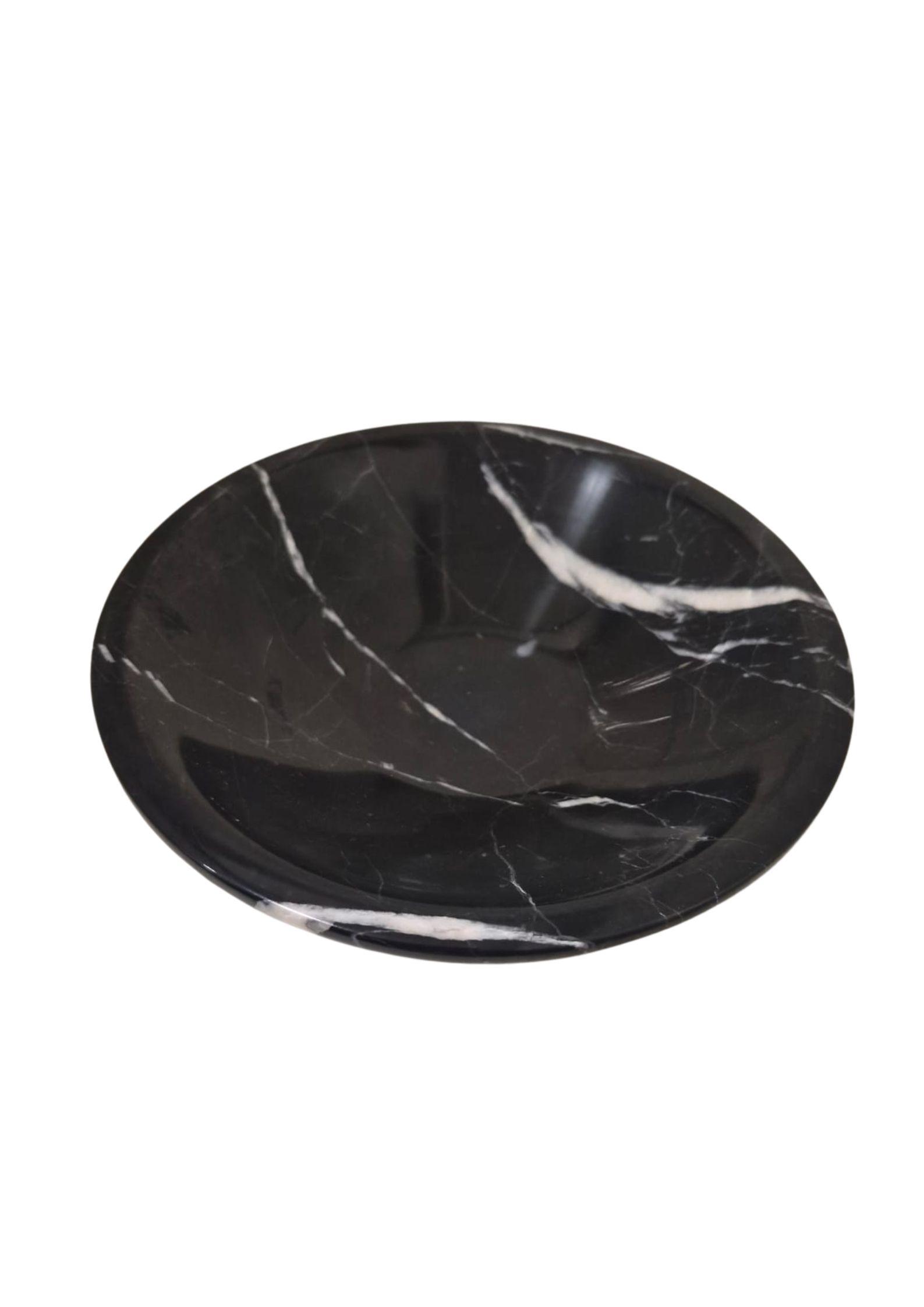 Bowl Decorativo Em Mármore Preto e Metal Dourado - Imagem 2