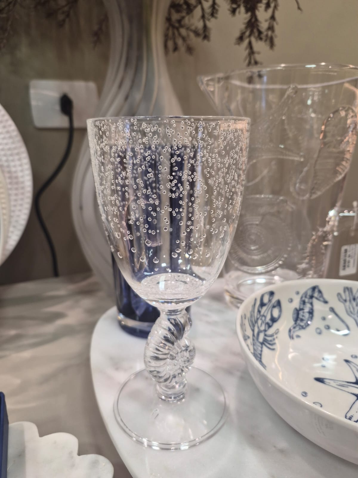 Set taça em Acrílico Com Concha e Bolhas - Imagem 2
