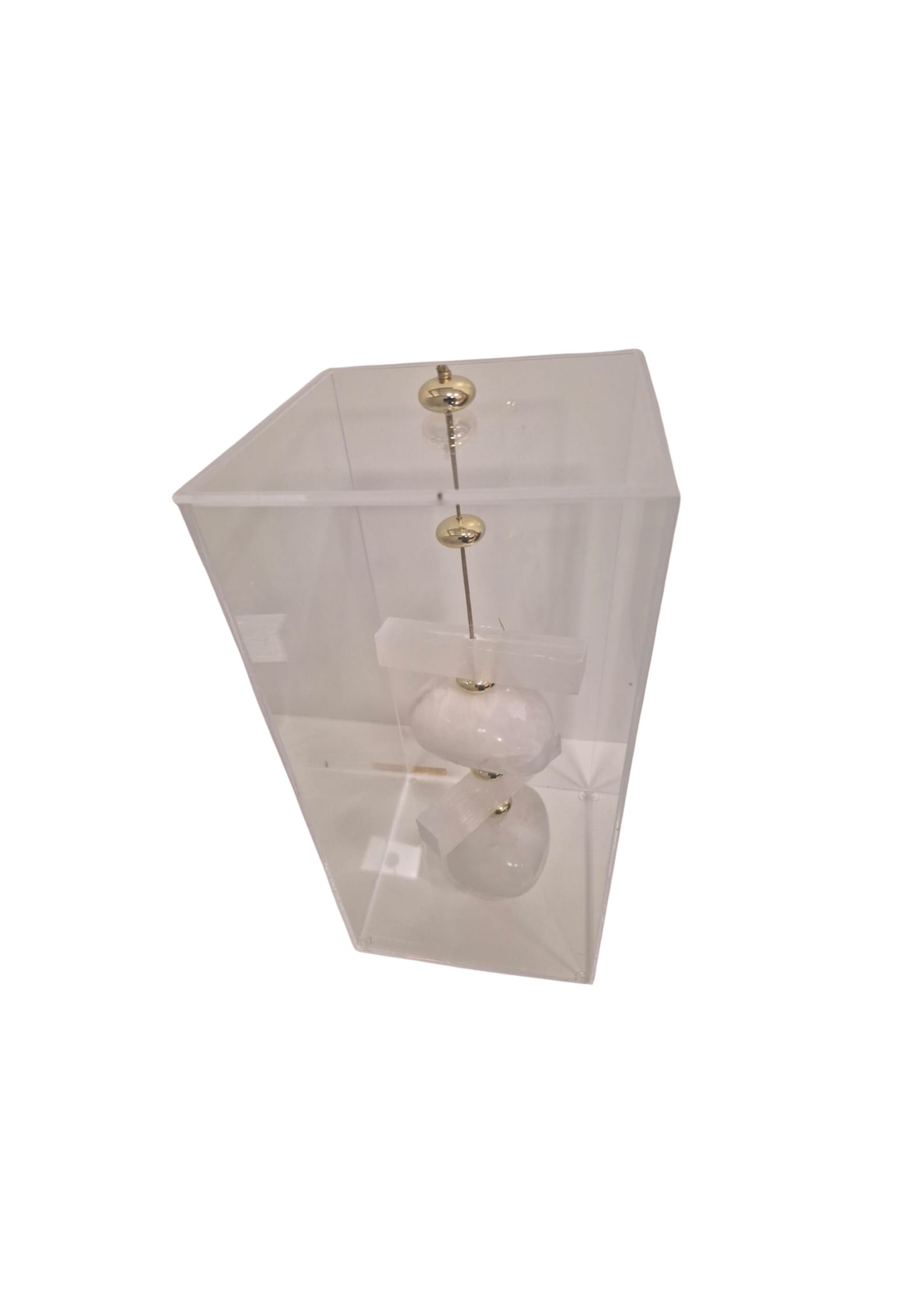 Cubo Decorativo de Acrílico com Pedras Iluma - Imagem 2