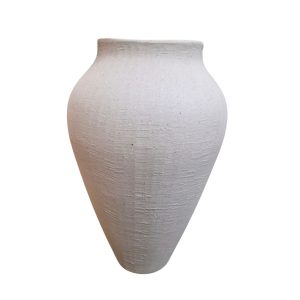 Vaso Decorativo Em Cerâmica Leuven Branco G