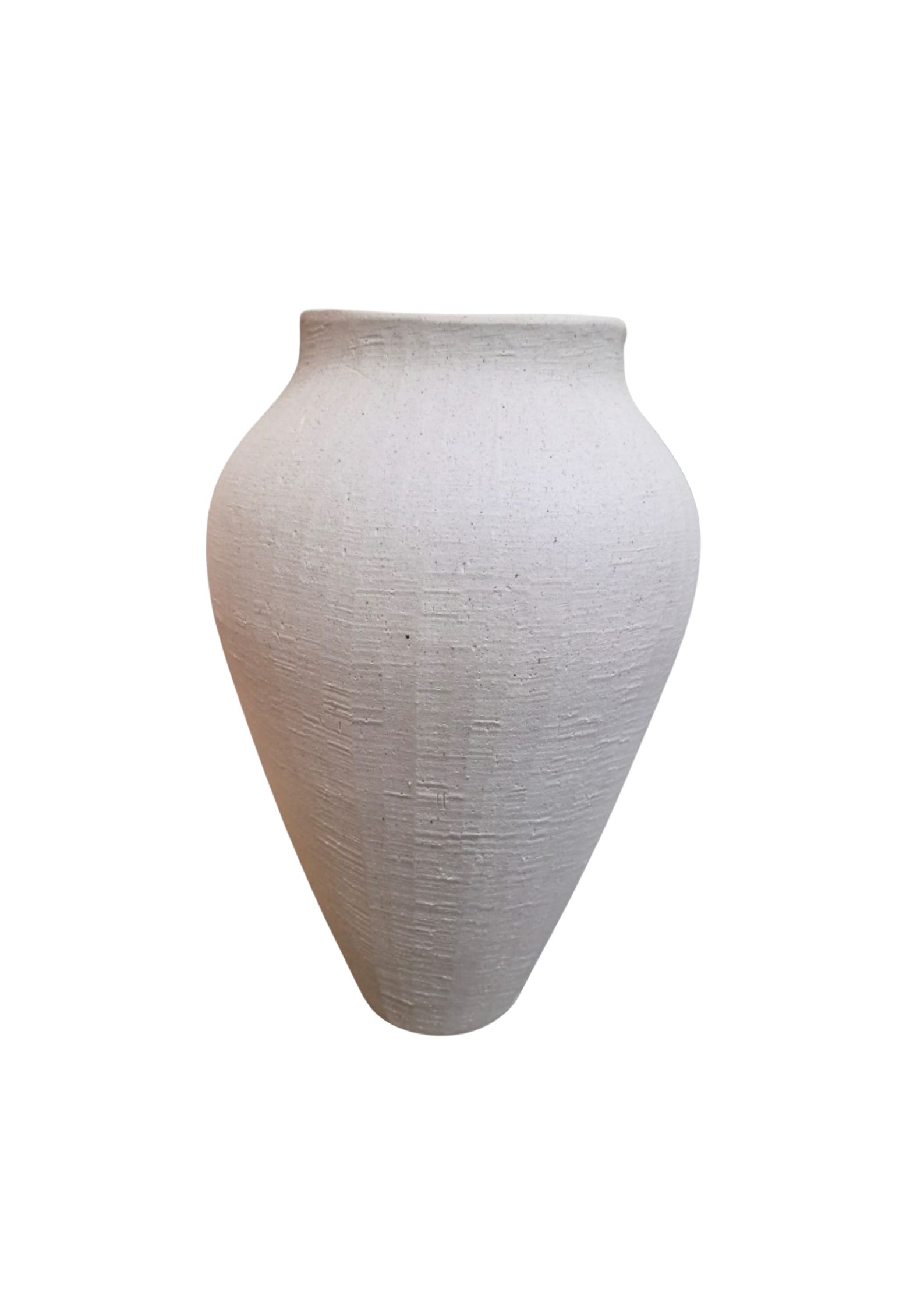 Vaso Decorativo Em Cerâmica Leuven Branco G