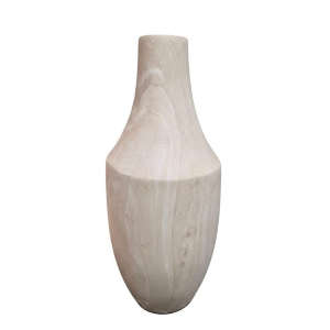 Vaso Decorativo em Fibra de Vidro Bege Mesclado