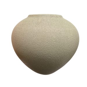 Vaso Decorativo Em Cerâmica Texturizado Verde G