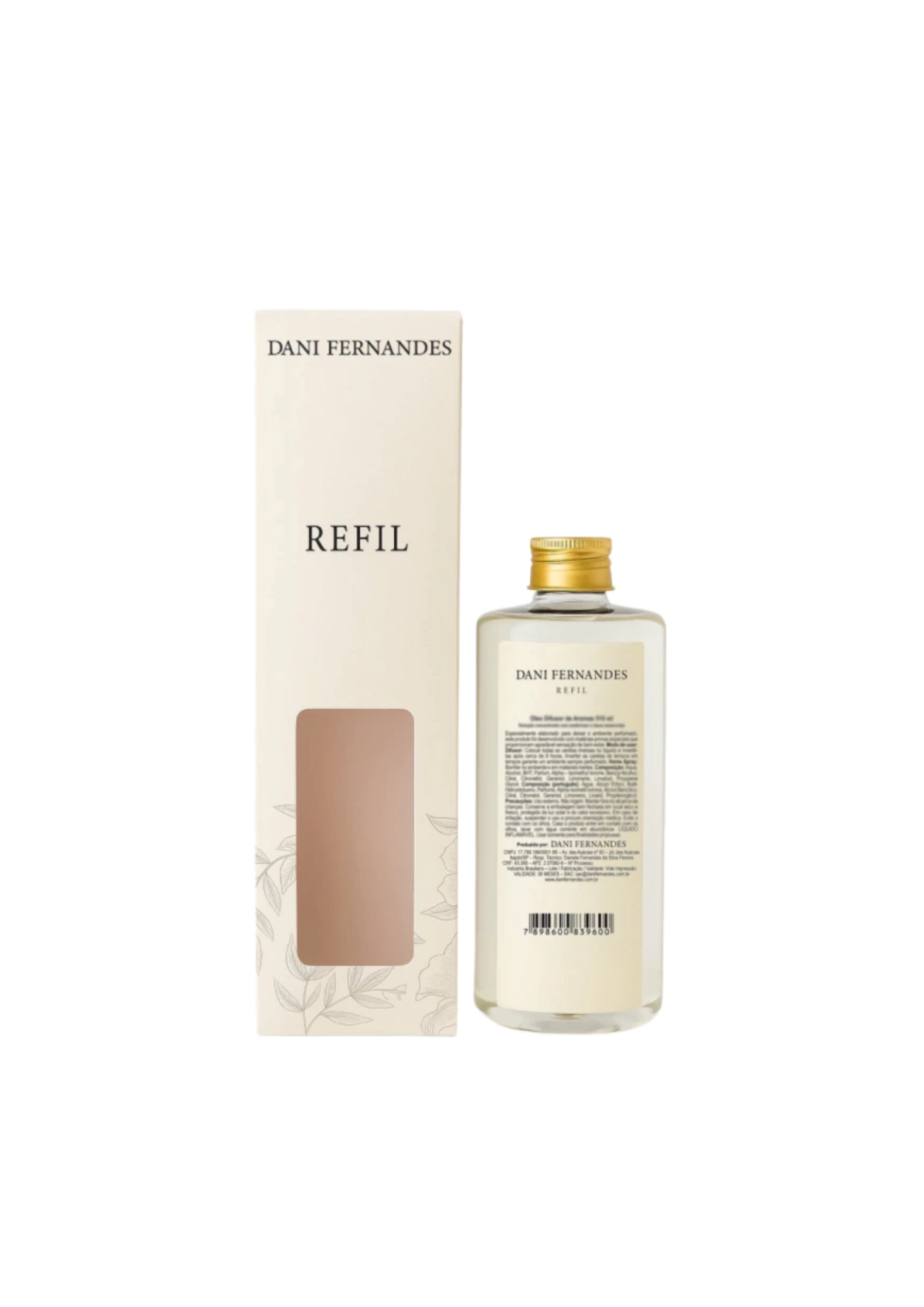 Refil 510 ml Difusor Aroma Flor De Figo Oleo - Dani Fernandes