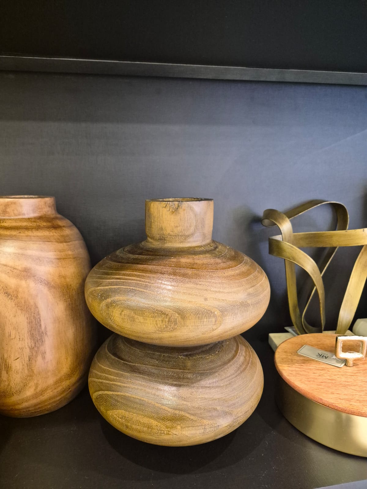 Vaso Decorativo em Madeira G - Imagem 4