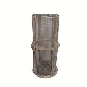 Vaso Decorativo em Vidro Fumê – G