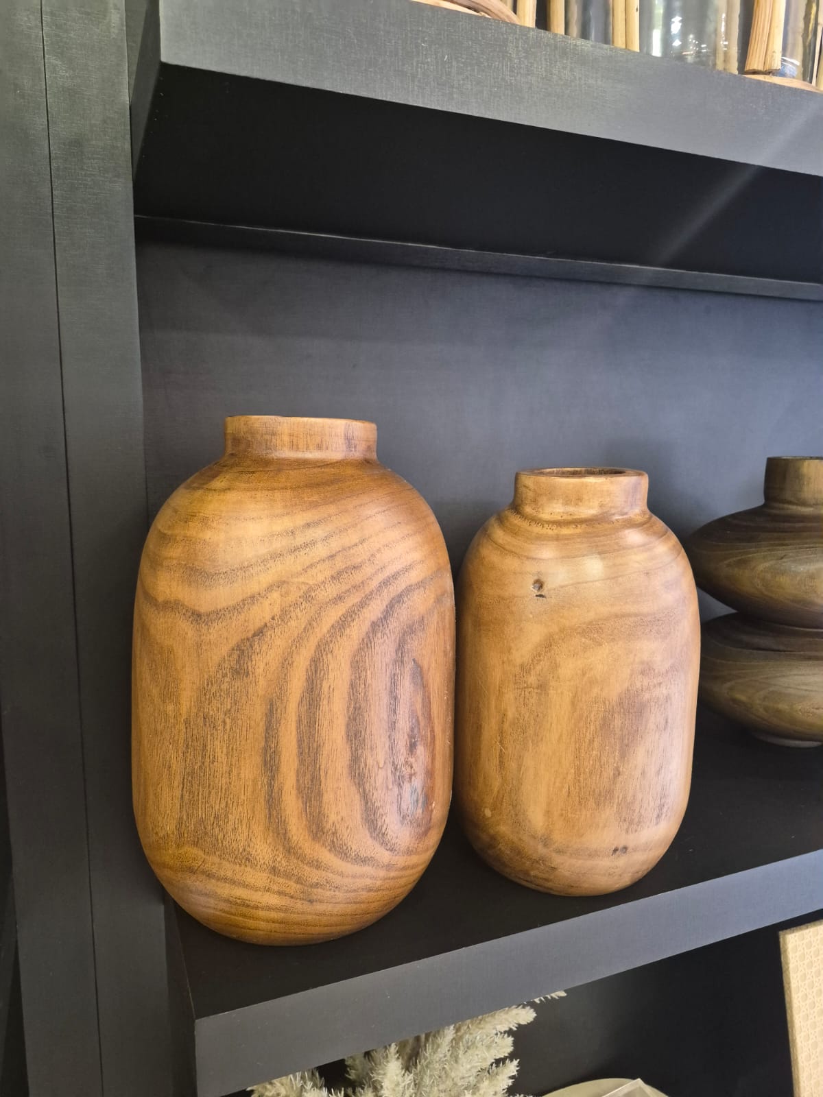 Vaso Decorativo Em Madeira G - Imagem 4
