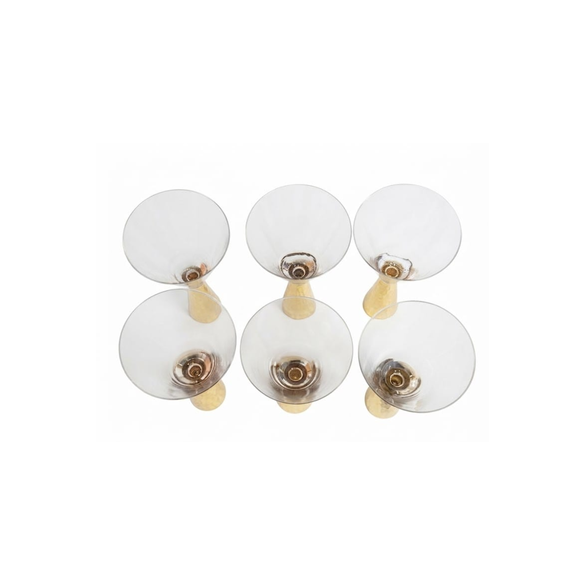 Set Taças Com Pé Dourado - Imagem 2