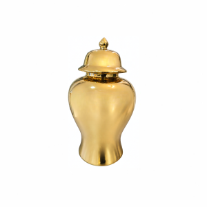 Potiche de Cerâmica Dourado G