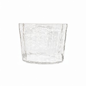 Vaso Decorativo em Vidro com Relevo