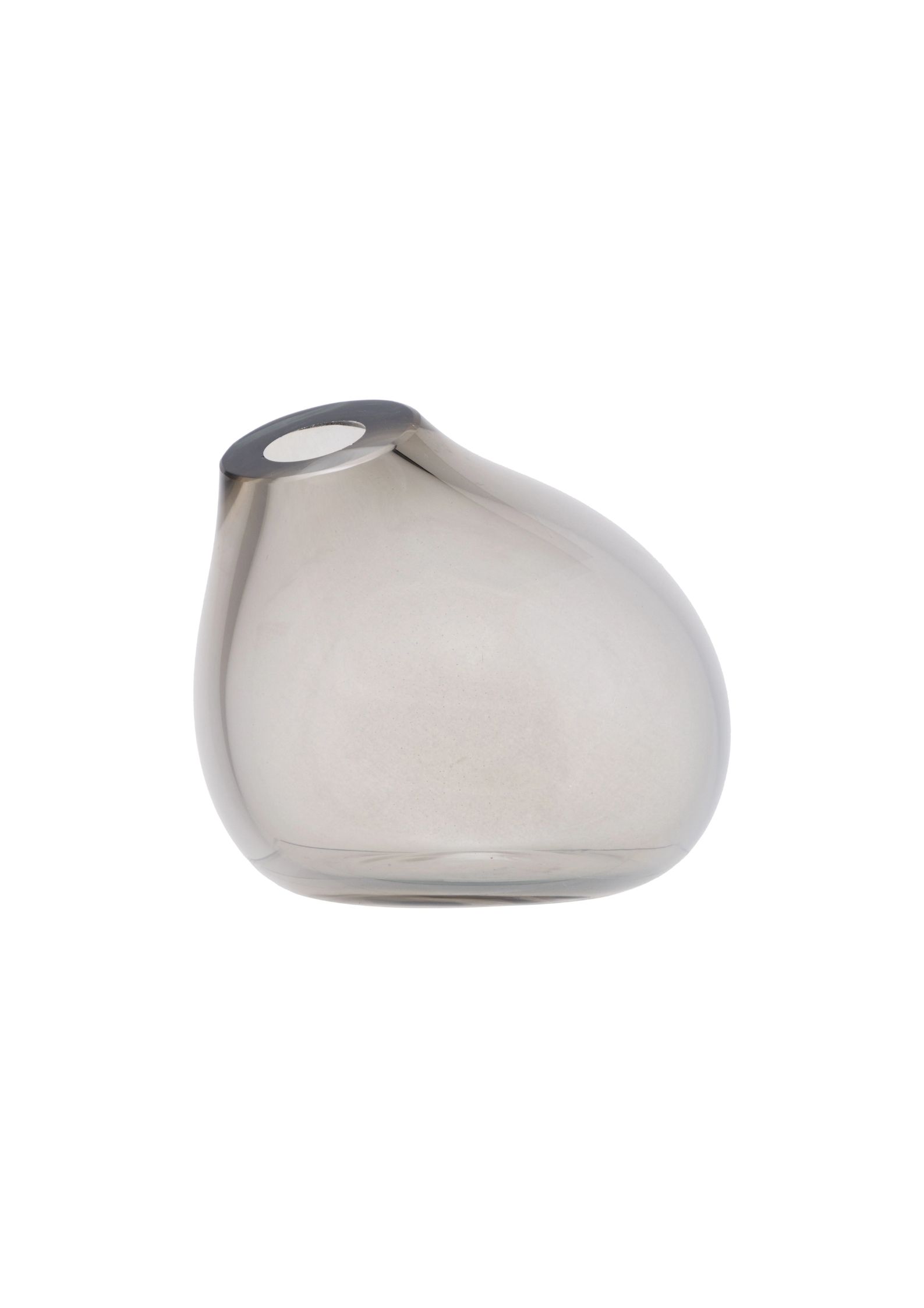 Vaso Decorativo Em Murano Estelar Grafite